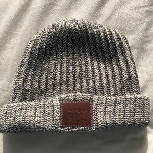 Love Your Melon Gray and White Hat